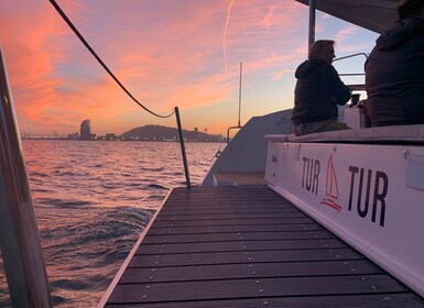 Barcelona Best Sunset Cruise in a Luxury Catamaran