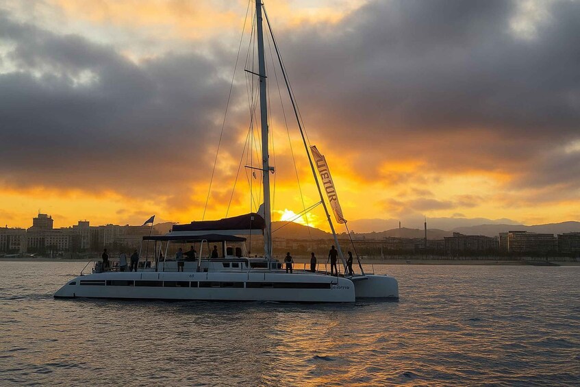 Picture 1 for Activity Barcelona: Luxury Catamaran Sunset Cruise