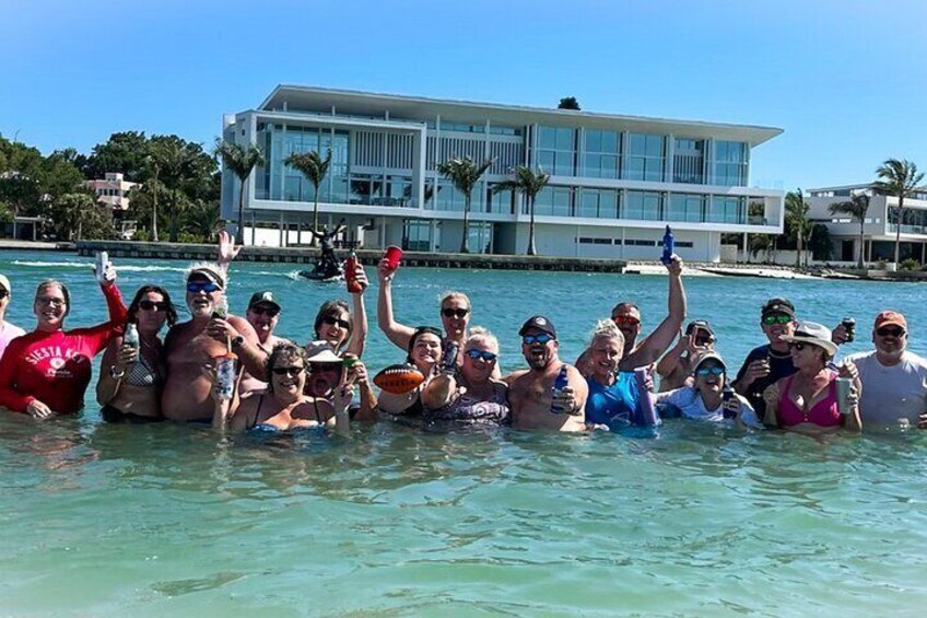 Nothing like a day out at the sandbar with friends and family!