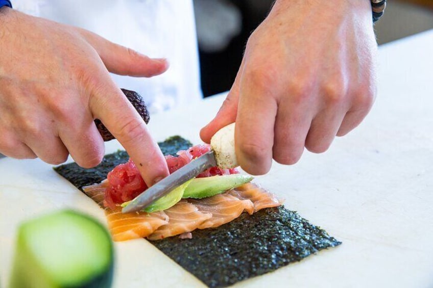 Refined Japanese Sushi Class in Tampa Includes 4-Course Meal