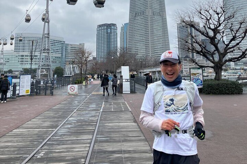 running at Minatomirai