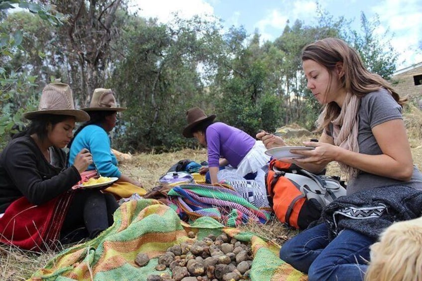 Local lunch on the field