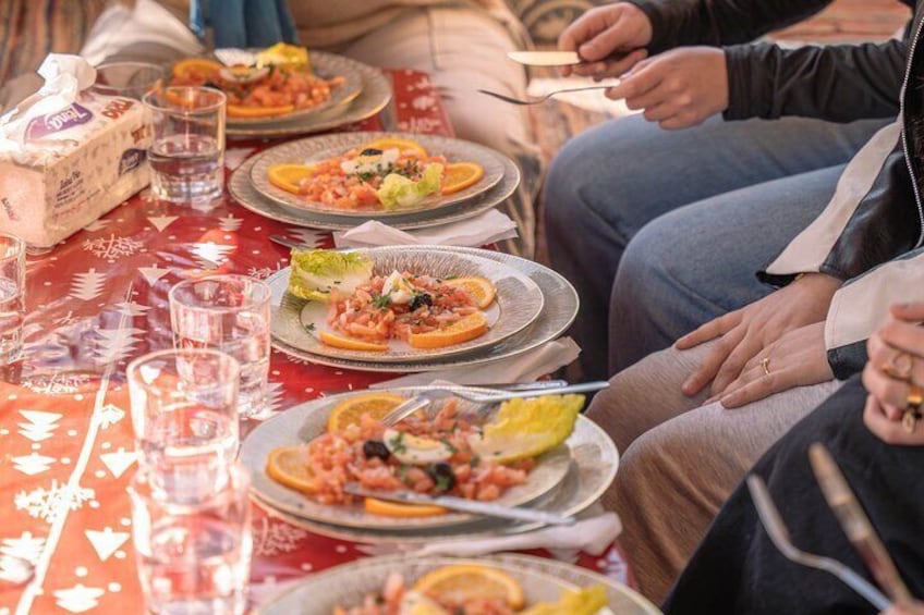 Berber Cooking Course with Visit to Souk Tnine Ourika