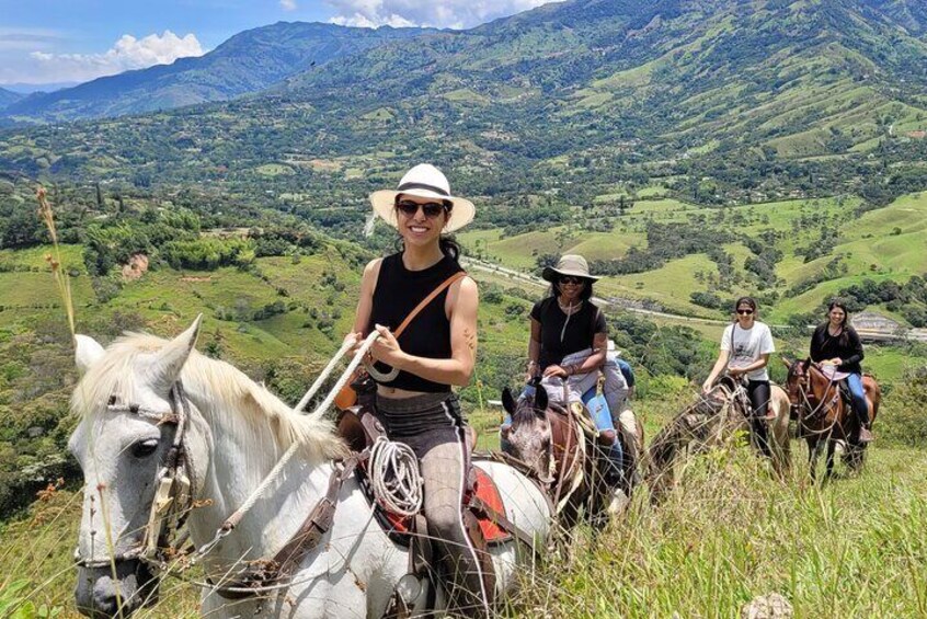 Horseback riding through nature trails