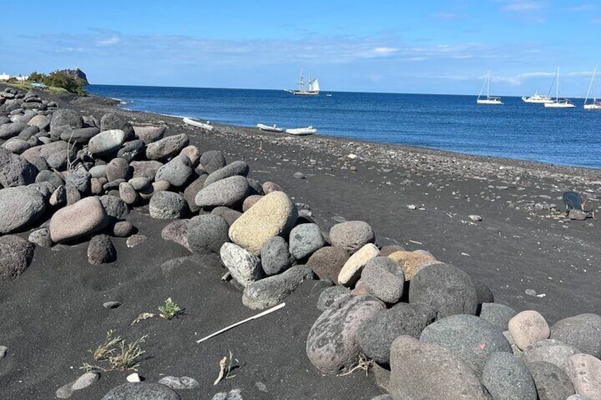 Lipari Stromboli volcano