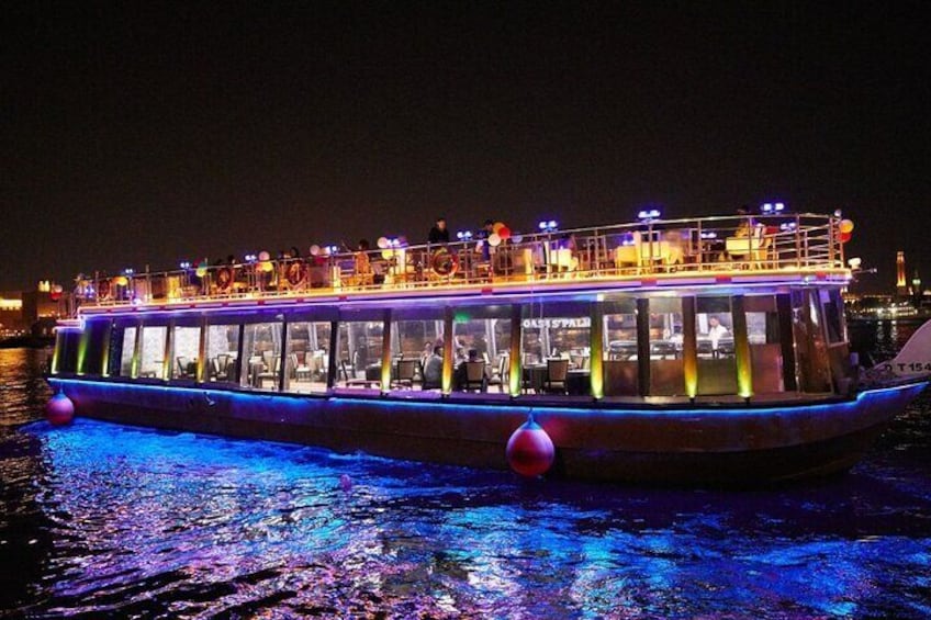 Birthday Party with Cake & decorations Dhow Cruise Creek Dubai