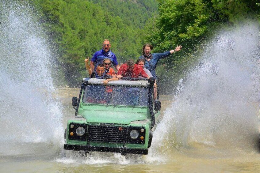 Alanya 4-in-1 Combo: Rafting, Jeep Safari, Zipline, Buggy Safari