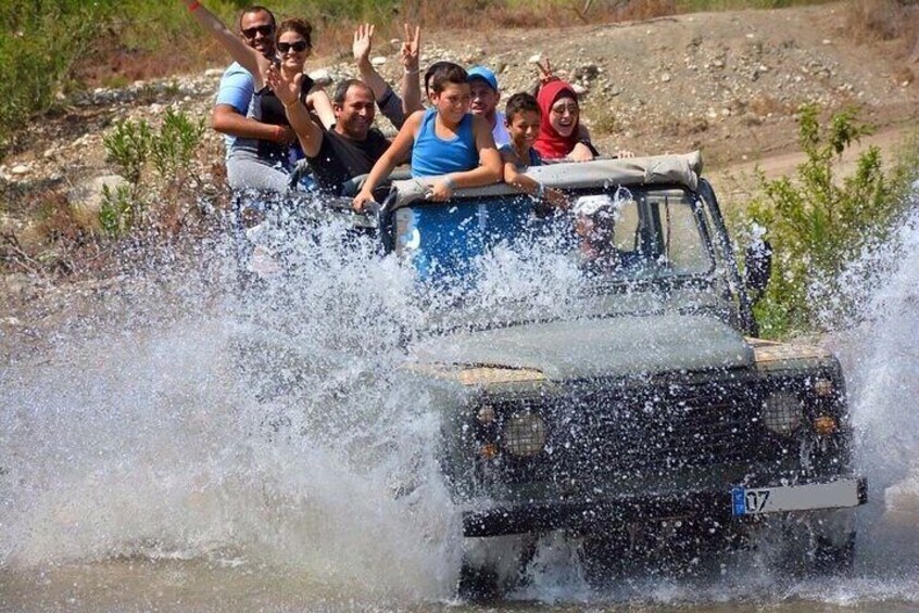 Alanya 4-in-1 Combo: Rafting, Jeep Safari, Zipline, Buggy Safari