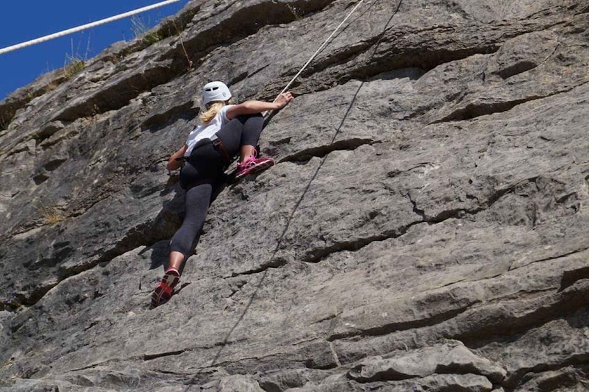 Picture 3 for Activity Llangollen: Rock Climbing and Abseiling Experience