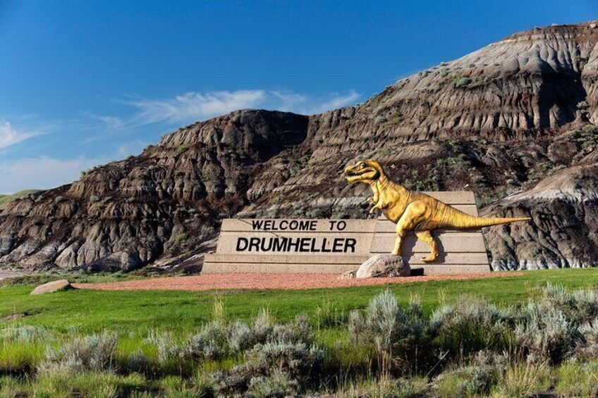Welcome To Drumheller Sign