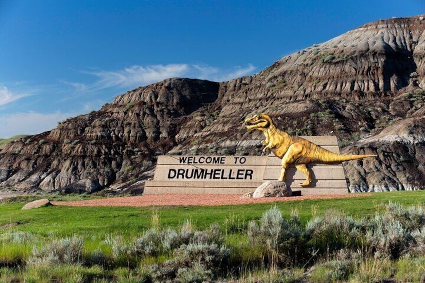 Welcome To Drumheller Sign