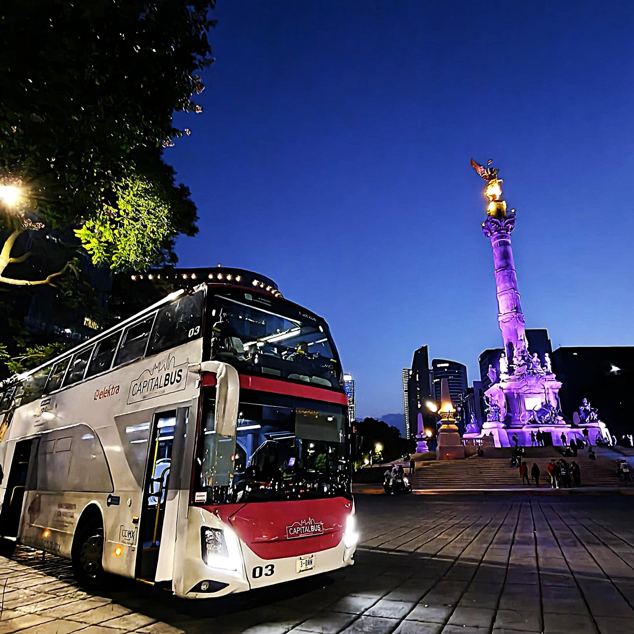 Mexico City: Night Bus Night Tour