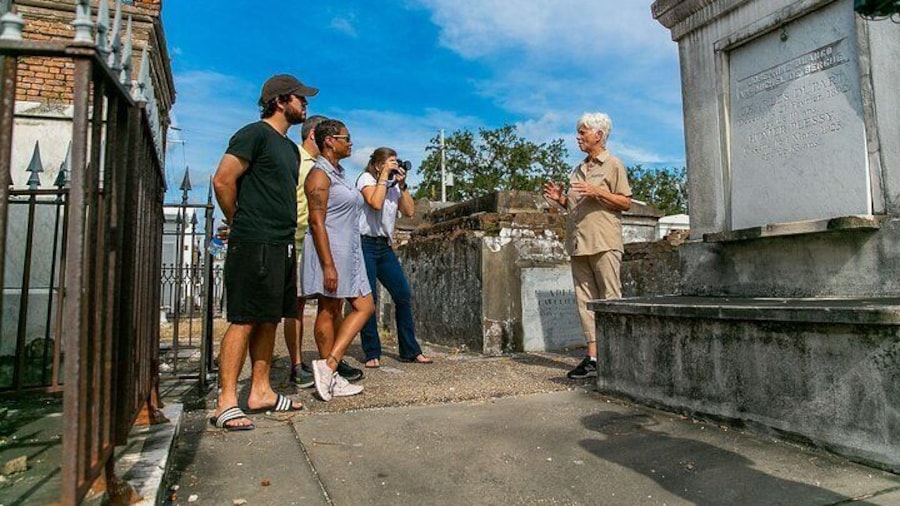 Our guides offer the most accurate and complete tours of the cemetery on behalf of New Orleans Catholic Cemeteries.