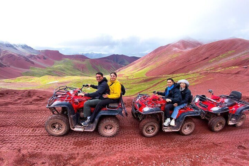 Quad bike in Red Valley and Mountain of Colors