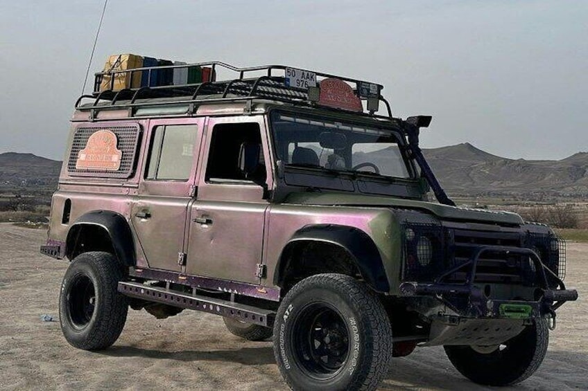 Sunset Jeep Safari Through Cappadocia’s Fairy Chimneys
