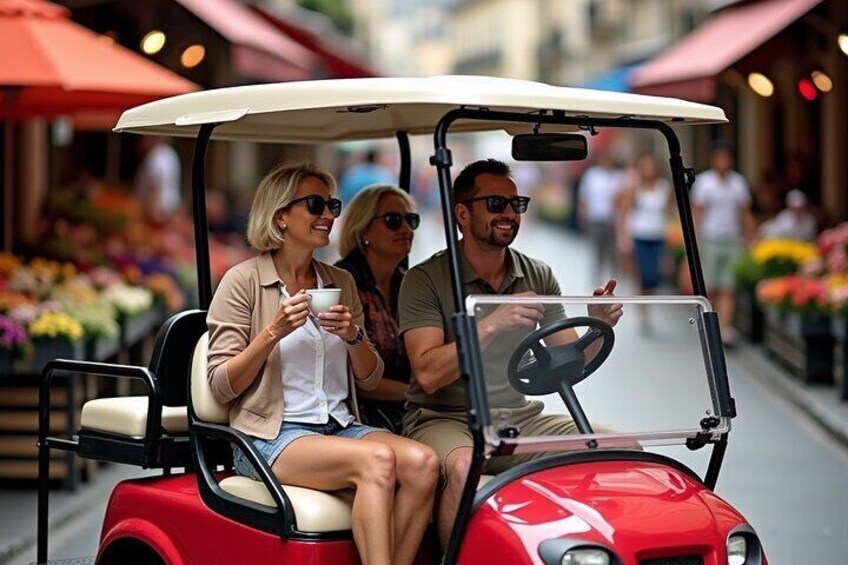 Private Paris Golf Cart Tour St Germain and Latin Quarter