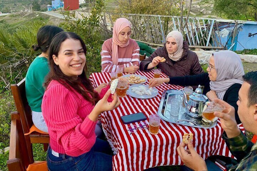 Cooking with a Local Family in Chefchaouen with Mountain Views