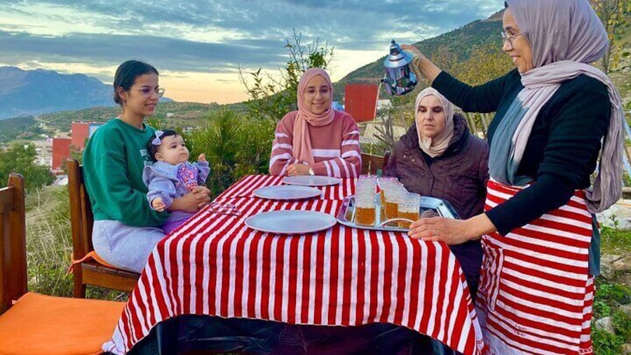 Cooking with a Local Family in Chefchaouen with Mountain Views