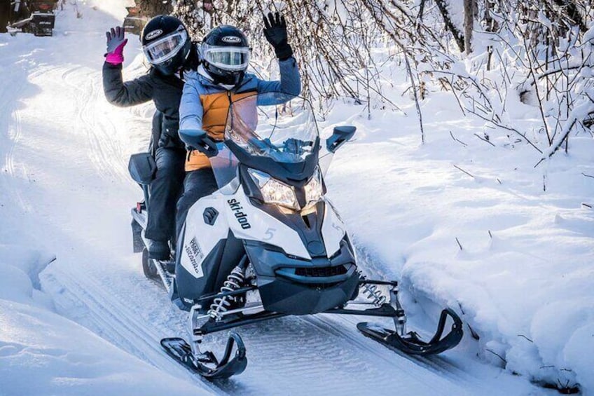 1 Hour Double Rider Snowmobile