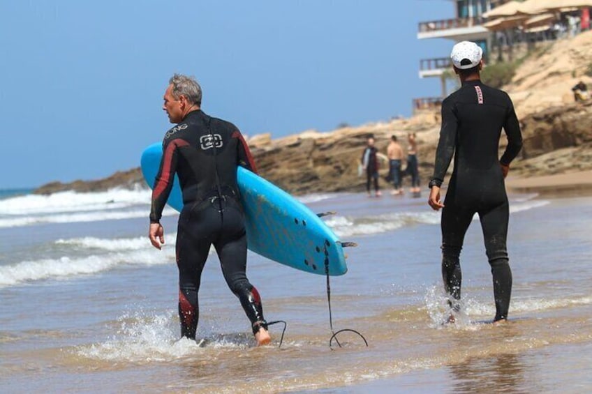  2 Hours Surf Lessons at Beach in Taghazout