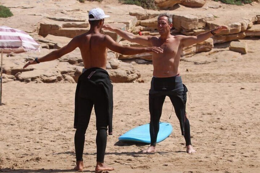  2 Hours Surf Lessons at Beach in Taghazout