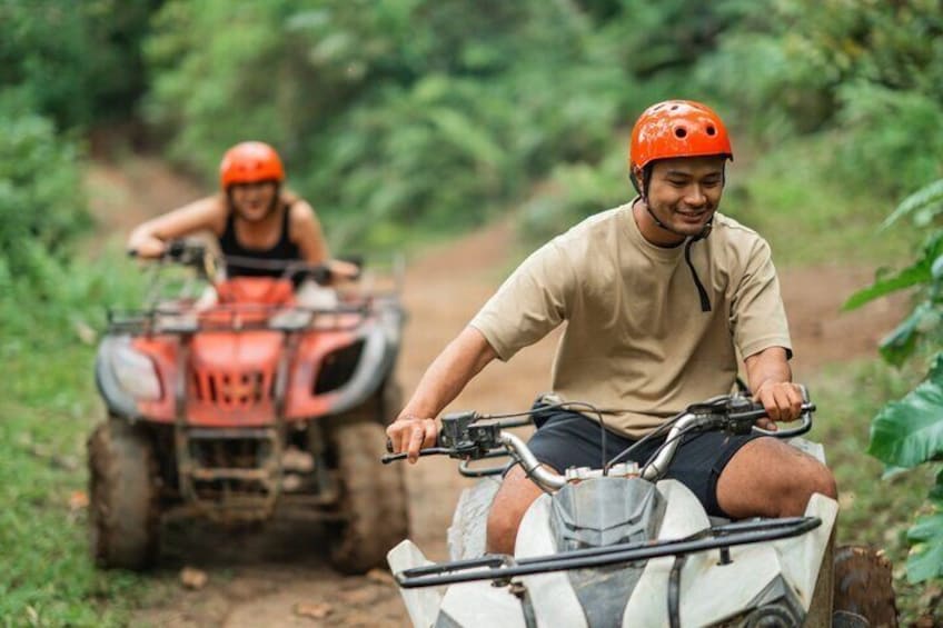 Ubud Tour with ATV Tubing Barong Dance and Waterfall