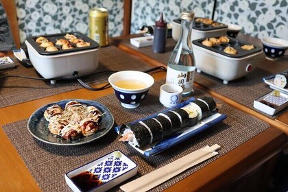 Sushi & Takoyaki Cooking Class by Local (Optional Tour Available)