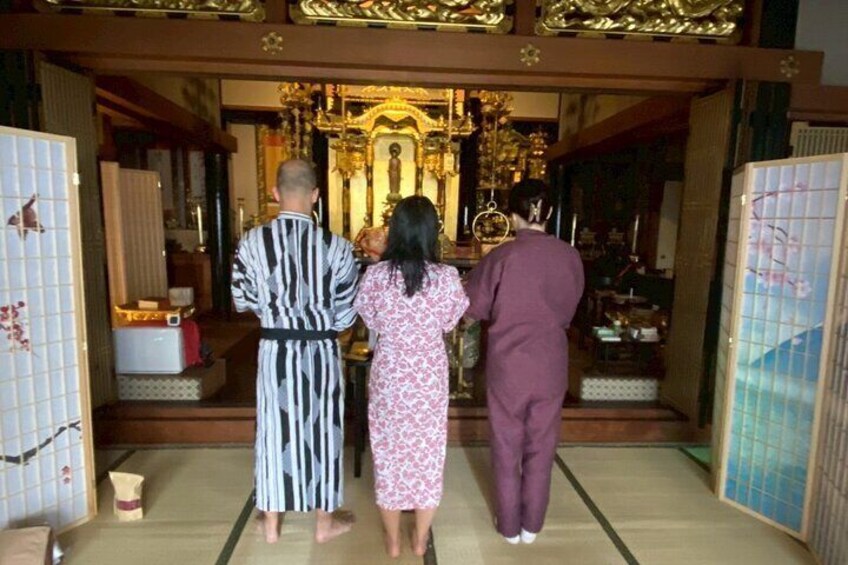 Osaka Zen Matcha facial pack & head spa at the temple <90-min>