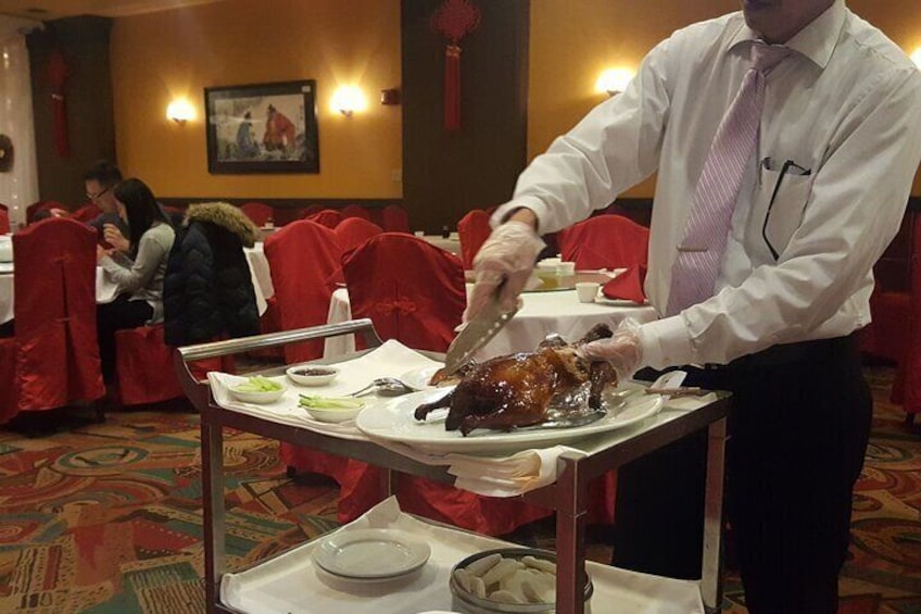 Peking Duck carved tableside