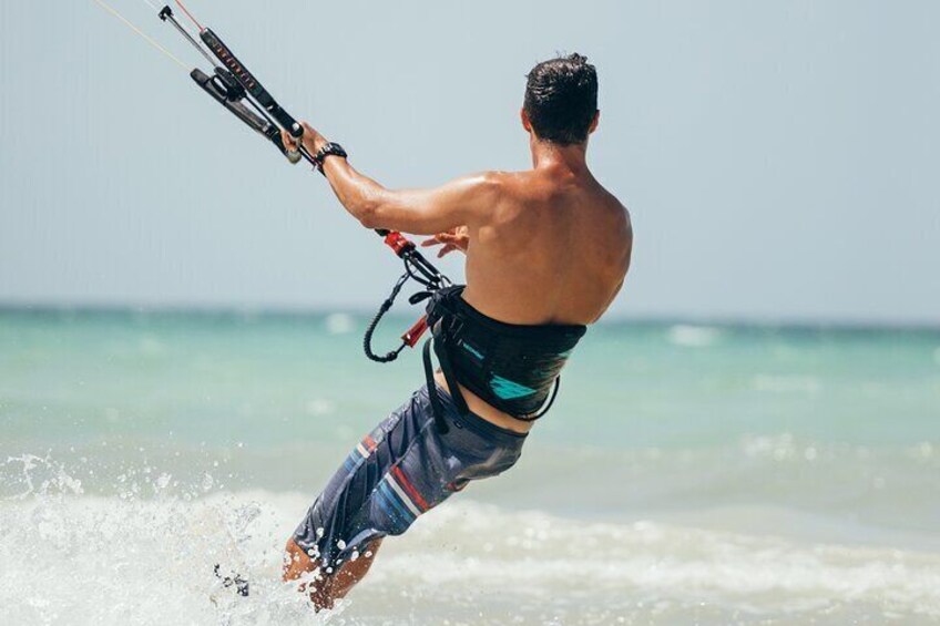 kitesurfing lessons in El Cuyo Yucatan Mexico
