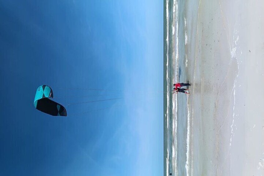 kitesurfing lessons in El Cuyo Yucatan Mexico