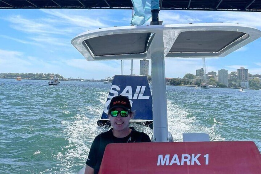 Your Captain, working past seasons for SailGP.