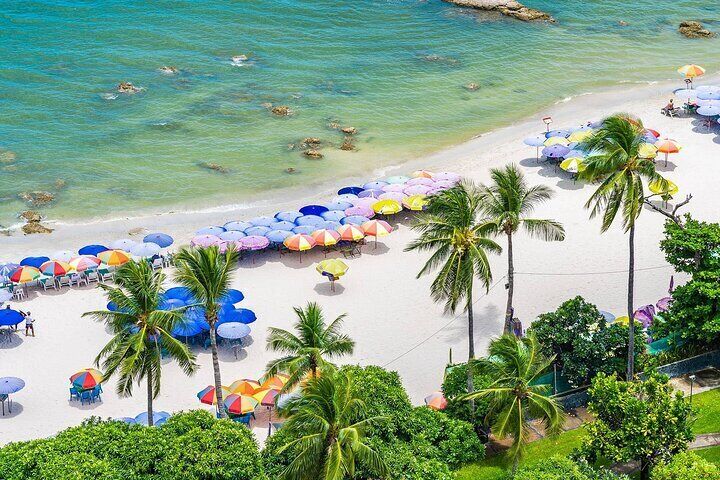 Bask in the sunshine at Hua Hin Beach, one of the most popular beaches in Thailand
