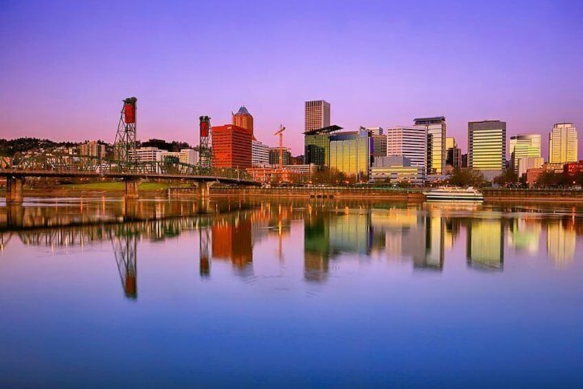 Pretty city and water everywhere!