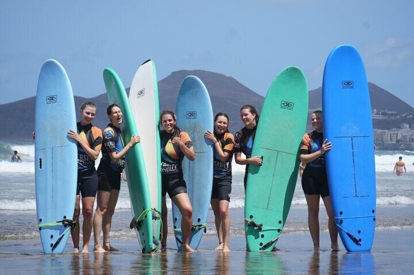 2-hour Introductory Surfing Course at Las Canteras Beach