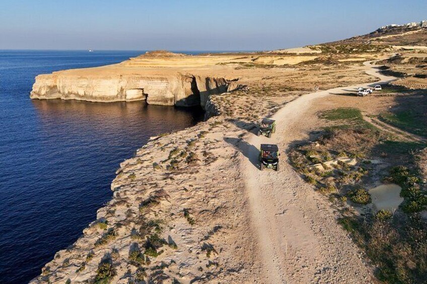 From Malta: Gozo 4x4 UTV Tour with Comino Mini Cruise