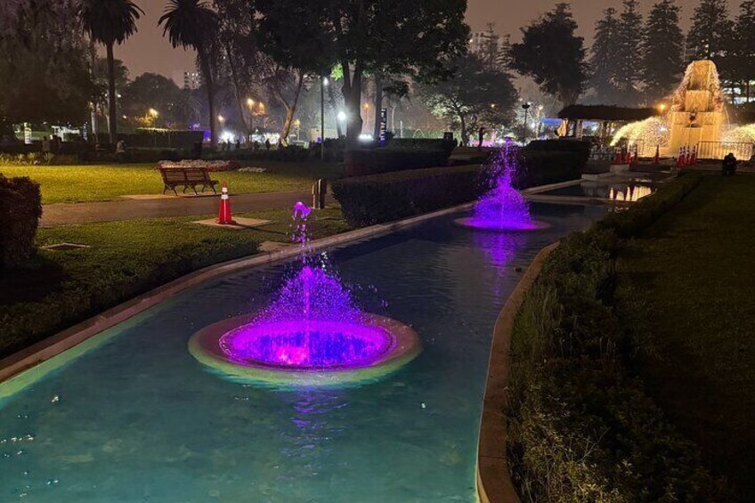 Tour Night Magic Water Park and Ravine with Transfer 