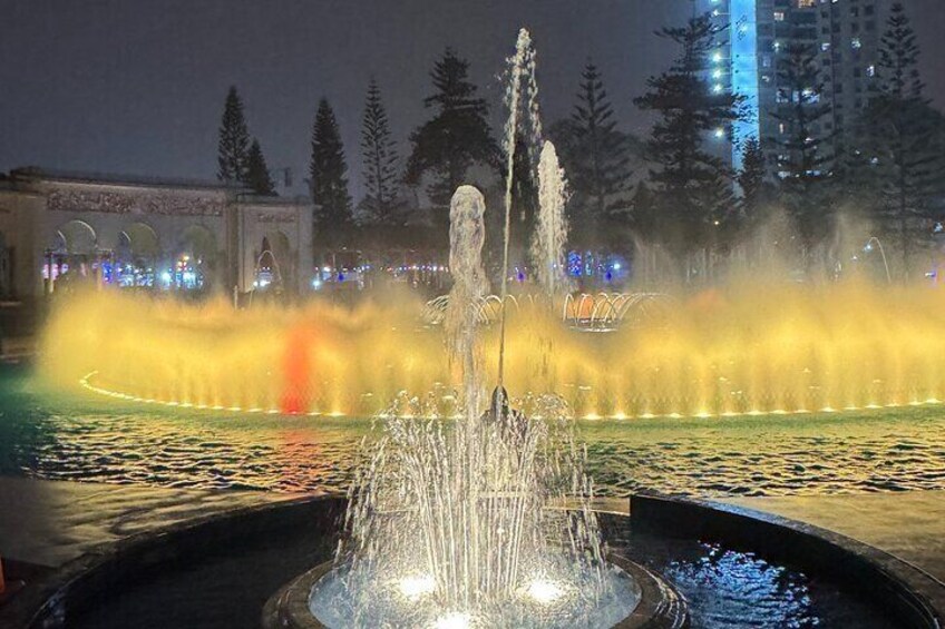 Tour Night Magic Water Park and Ravine with Transfer 