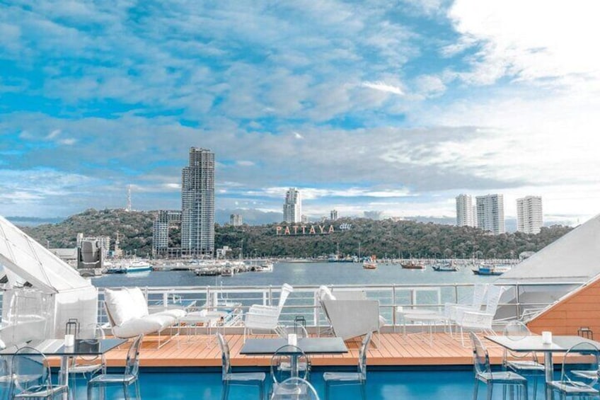 Ocean SKY Pattaya Rooftop Bar on Cruise