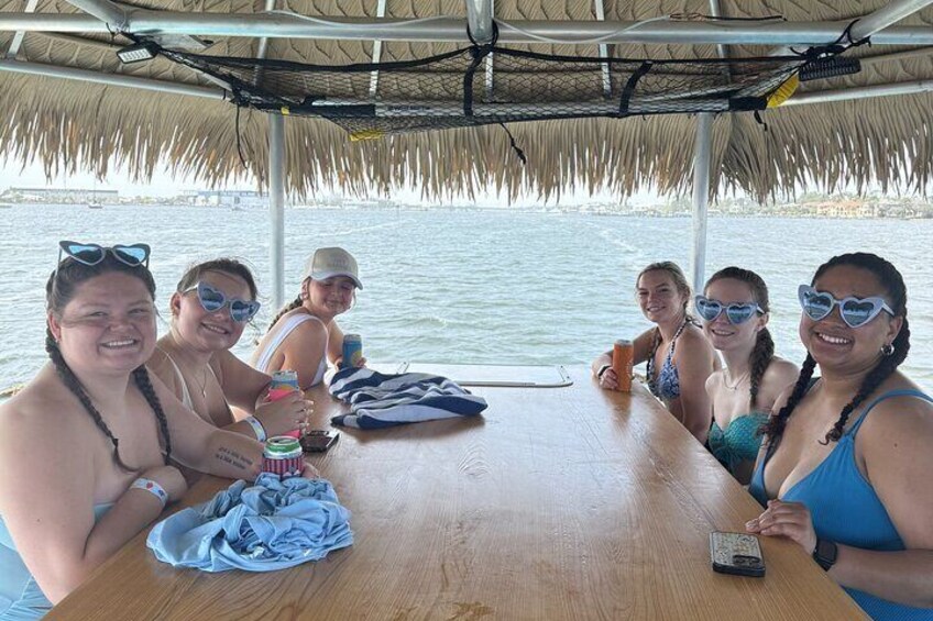 90 Minute Sunset Tiki Boat Tour