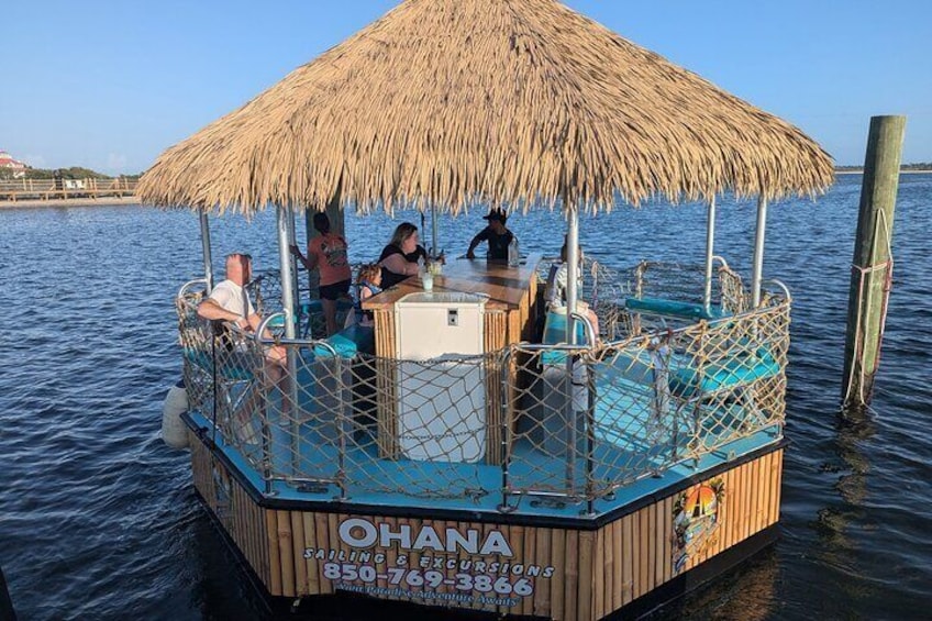 90 Minute Sunset Tiki Boat Tour