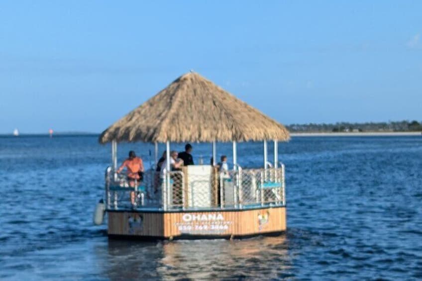 90 Minute Sunset Tiki Boat Tour