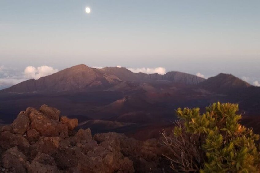 Haleakala Crater at sunset