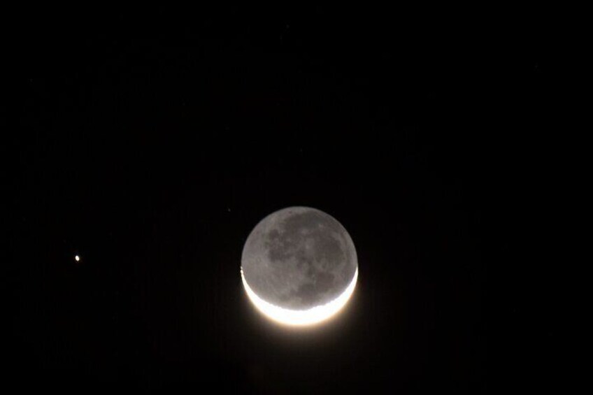 Venus and crescent Moon