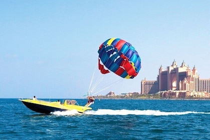 Dubai Adrenaline Rush: Banana Boat + Parasailing