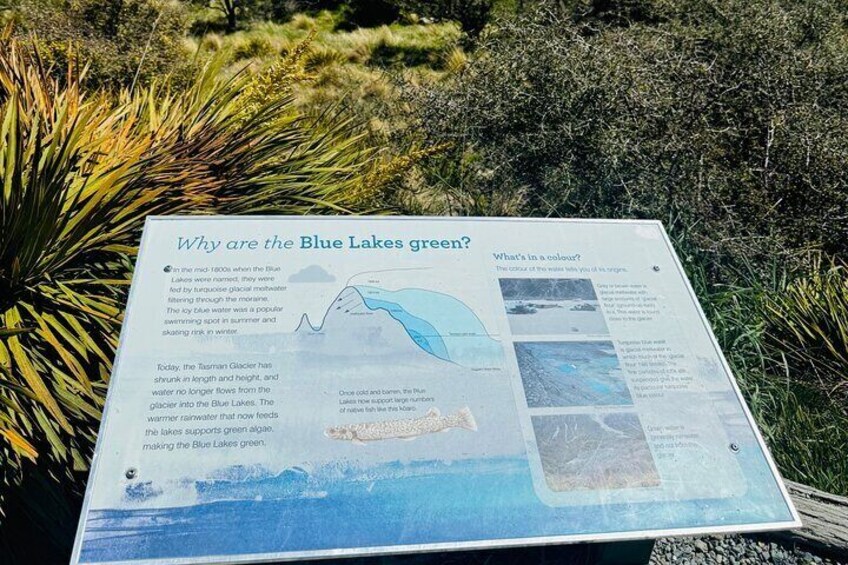 Why blue lake looks green?