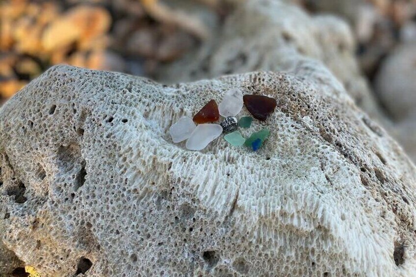 Aruban local seaglass treasure 