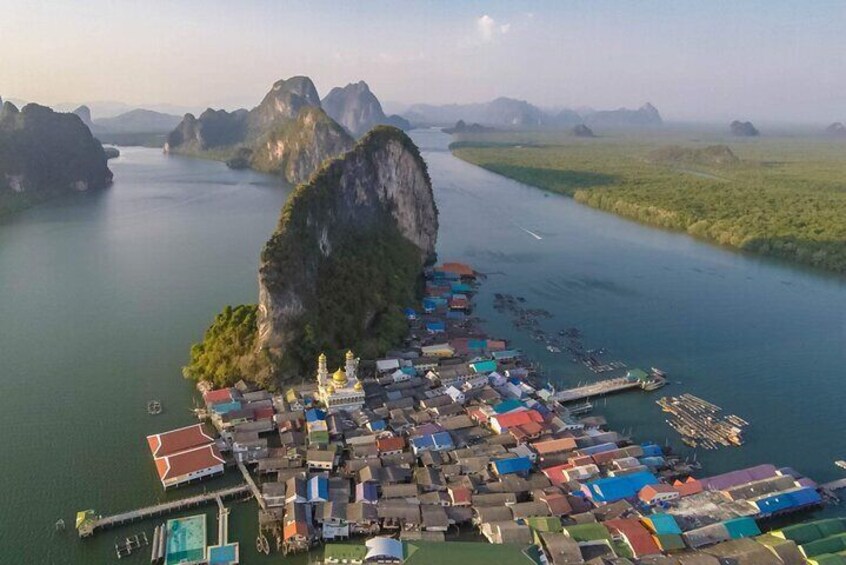 A village stilts by the fishermen in the area