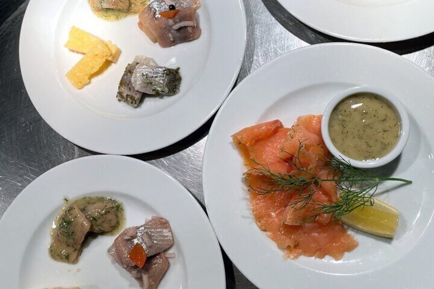 Pickled Herring, Gravlax, and Artisan Cheese