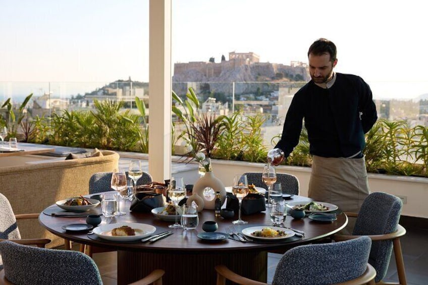 Discover Athens Flavors with Private Roof Top Dinner